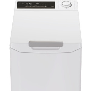 Candy verticala TCA284TM5-S, 8 kg, 1200 RPM, Clasa A, Inverter, AI Weight, hOn, Alb