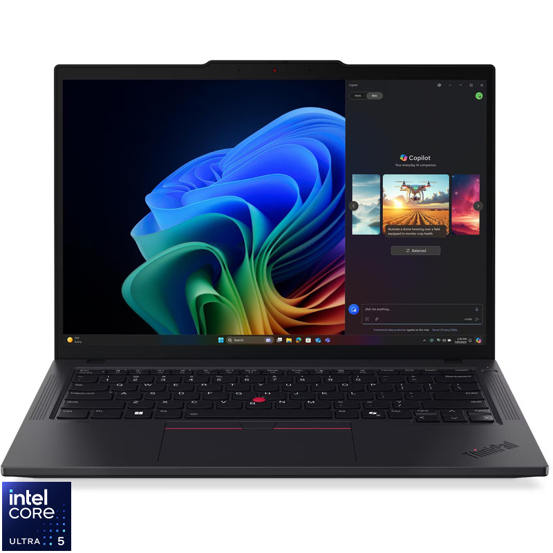 Laptop Lenovo 14'' ThinkPad T14 Gen 6, WUXGA IPS, Procesor Intel® Core™ Ultra 5 228V (8M Cache, up to 4.50 GHz), 32GB LPDDR5X, 1TB SSD, Intel Arc 130V, Win 11 Pro, Black