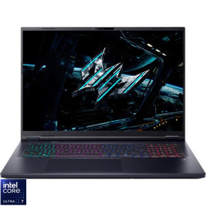Laptop Acer Gaming 18 Predator Helios Neo 18 AI PHN18-72, WQXGA IPS 165Hz, Procesor Intel® Core™ Ultra 7 255HX (30M Cache, up to 5.20 GHz), 16GB DDR5, 1TB SSD, GeForce RTX 5060 8GB, No OS, Abyssal Black