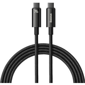 Baseus Tungsten Gold, USB-C Male la USB-C Male, 240 W, 2 m, Black