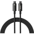 Cablu de date / adaptor Baseus Tungsten Gold, USB-C Male la USB-C Male, 240 W, 2 m, Black