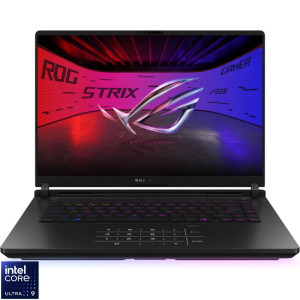 Laptop ASUS Gaming 16 ROG Strix SCAR 16 G635LW, 2.5K Mini LED 240Hz, Procesor Intel® Core™ Ultra 9 275HX (36M Cache, up to 5.40 GHz), 32GB DDR5, 2TB SSD, GeForce RTX 5080 16GB, No OS, Off Black