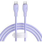 Cablu de date / adaptor Baseus Pudding, USB-C Male la USB-C Male, 100 W, 1.5 m, Purple
