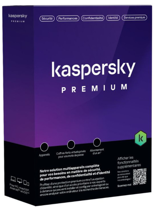 Antivirus Kaspersky PREMIUM, 1 Dispozitiv, 2 Ani, Licenta noua, Electronica