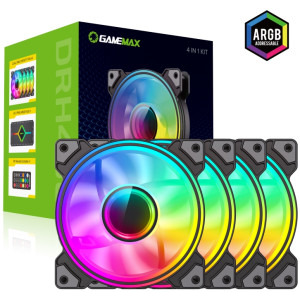 Gamemax DRH400 ARGB 120mm Four Fan Pack