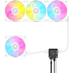 Corsair iCUE LINK White RX120 RGB 120mm Three Fan Pack