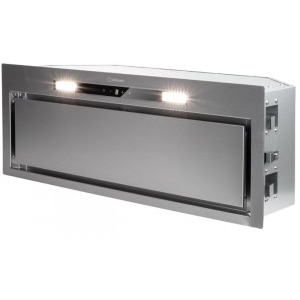 Hota incorporabila Turbionaire integrata TH75RC, Putere de absorbtie 800 m3/h, Clasa A++, Aspiratie perimetrala, Touch Control, Telecomanda, Iluminare LED, 75 cm, Inox