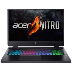 Acer Gaming 17.3'' Nitro 17 AN17-42, FHD IPS 165Hz, Procesor AMD Ryzen™ 7 8845HS (16M Cache, up to 5.10 GHz), 16GB DDR5, 512GB SSD, GeForce RTX 4060 8GB, No OS, Obsidian Black