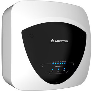 Ariston electric Andris Elite Wi-Fi 10U/5 EU, 10 L, 1200 W, Butoane soft touch, Control vocal, Clasa A, Montare sub chiuveta, Alb