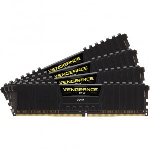 Corsair Vengeance LPX Black 16GB DDR4 2666MHz CL16 Quad Channel Kit