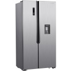 Frigider Side By Side Heinner HSBS-H529NFXWDF+, 529 L, Full No Frost, Clasa F, Dozator apa, Display touch, 177 cm, Inox