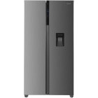 Frigider Side By Side Heinner HSBS-H439NFXWDE++, 439 L, Clasa E, Full No Frost, Inverter, Dozator apa, Control electronic, Iluminare LED, 177 cm, Inox