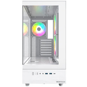 Gaming BALAUR Epic Alb, Intel Core Ultra 5 225F 3.3GHz, 16GB DDR5, 500GB SSD, RTX 5060 8GB GDDR7, Iluminare RGB