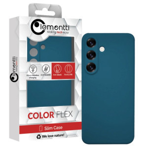 Lemontti Capac protectie spate Silicon Silky Blue pentru Galaxy S25 Plus