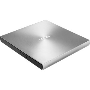 ASUS ZenDrive U8M, ultra-slim extern DVD citire/scriere, USB-C, suport M-DISC, Argintiu