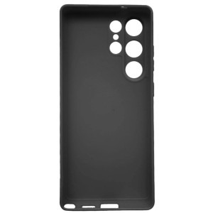 Lemontti Capac protectie spate Silicon Silky Black pentru Galaxy S25 Ultra