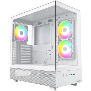 Gaming BALAUR Epic Hyper Alb, Intel i7-12700F 2.1GHz, 32GB DDR5, 1TB SSD, RX 9060 XT 16GB DDR6, Iluminare RGB