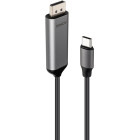 Cablu video LINDY USB-C Male - DisplayPort Male, 1m, negru
