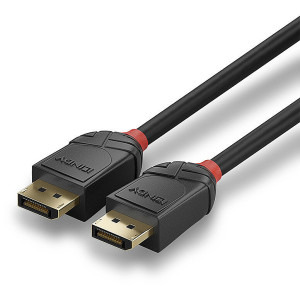LINDY DisplayPort Male - DisplayPort Male, v2.0, 0.5m, negru