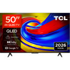 Televizor LED TCL Smart TV QLED 50P7L Seria P7L 126cm negru 4K UHD HDR