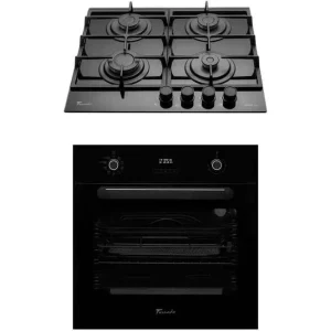 Tornado Simphony Cuptor electric & Plita pe gaz, Negru