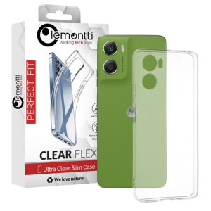 Lemontti Capac protectie spate Silicon Transparent pentru Moto G06