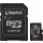 Card memorie Kingston Micro SDXC, 128GB, Clasa 10, UHS-I U1, V10, A1 + Adaptor SD