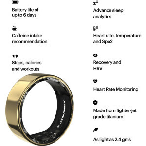 Ultrahuman Ring AIR, Bionic Gold 5