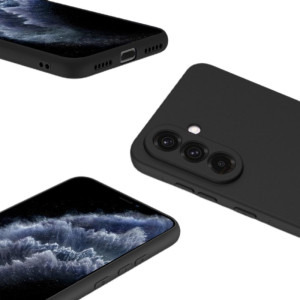Lemontti Capac protectie spate Silicon Soft Slim Black pentru Galaxy A26