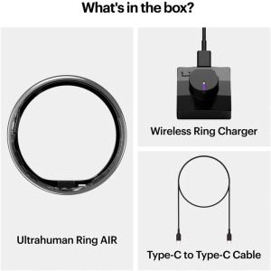 Ultrahuman Ring AIR, Raw Titanium 12
