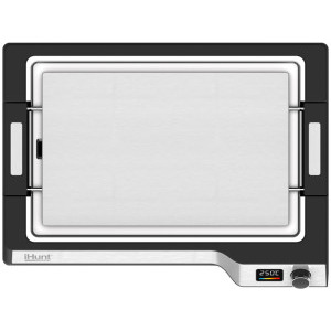 iHunt Plita electrica Teppanyaki, Plita electrica Bro Teppanyaki Grill, 1650W, Negru/Argintiu