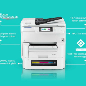 Epson WorkForce Pro EM-C8100RDWF, InkJet, Color, Format A3+, Duplex, Retea, Wi-Fi, Fax
