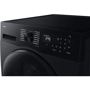 Samsung WD90HG5U34BBLE, Spalare 9 kg, Uscare 6 kg, 1400 RPM, Clasa A, Digital Inverter, AI EcoBubble, AI Energy, Hygiene Steam, SmartThings, Negru