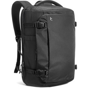 Tomtoc Rucsac laptop 17.3 inch Navigator-T66 Liteway, capacitate 40L, deschidere tip valiza, culoare negru