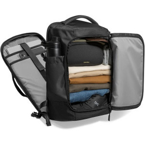 Tomtoc Rucsac laptop 17.3 inch Navigator-T66 Liteway, capacitate 40L, deschidere tip valiza, culoare negru
