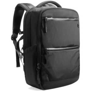 Tomtoc Rucsac laptop 16 inch TechPack-H73 X-Pac, materiale X-Pac si Nylon 1680D, fermoare YKK impermeabile, culoare negru