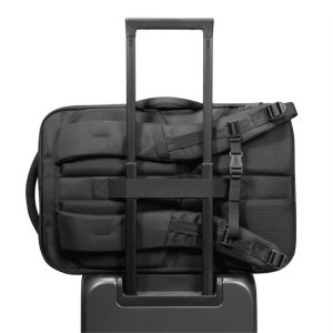 Tomtoc Rucsac laptop 17.3 inch Navigator-T66, capacitate 40L, deschidere tip valiza, 3 compartimente, culoare negru