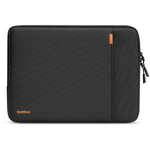 Tomtoc Husa laptop Apple MacBook Pro 14, 13.5-14 inch, Defender-A13, protectie de grad militar, culoare negru