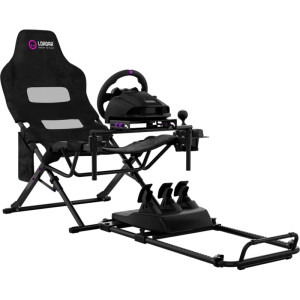 LORGAR Flex Raf1 Sim Racing Cockpit Advanced Foldable Black