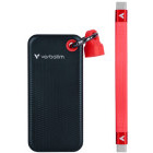 SSD Verbatim Pocket 512GB USB-C 3.2 Gen 2 Black/Red