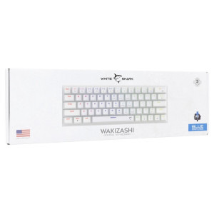 White Shark WAKIZASHI 2 US Blue Switch Mecanica White