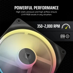 Corsair iCUE Link LX140-R RGB Reversed Expansion Kit 140mm Black