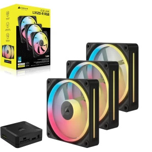 Corsair iCUE Link LX120-R RGB Starter Kit Reversed 120mm Three Fan Pack