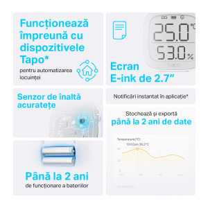 TP-LINK Senzor de temperatura si umiditate Tapo T315