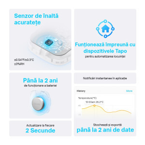TP-LINK TAPO T310 pentru temperatura si umiditate