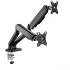 Suport TV / Monitor SBOX LCD-S024-2, 17 - 32 inch, 2 brate, negru, suport 2 monitoare