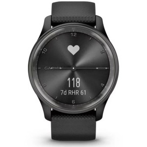Garmin Vivomove Trend, WW, Silicone, Black