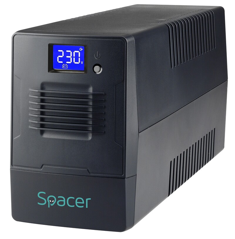 UPS Spacer SPUP-2000D-LIT01 2000VA Negru