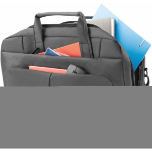 Natec Geanta laptop Gazelle, 15.6 inch, 3 compartimente, strat suplimentar de material, Gri inchis