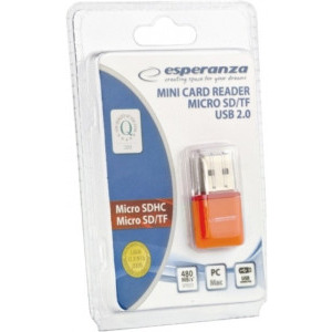Esperanza EA134O MICRO SD USB 2.0 Orange